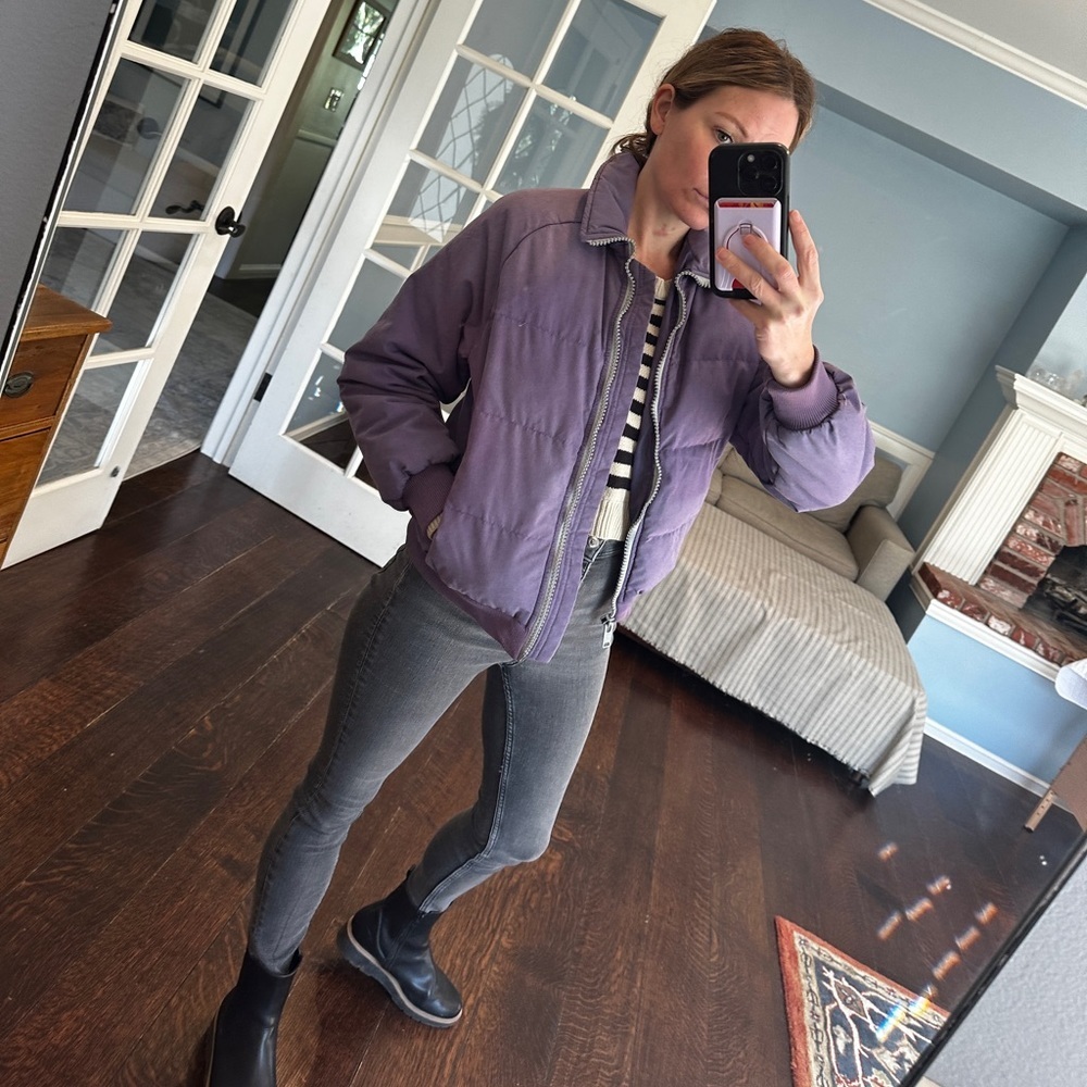 Vintage purple puffer ski jacket - Picture 1 of 11